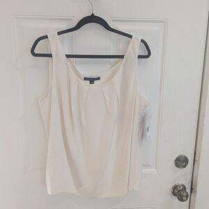 NWT Lafayette 148 New York Cream Sleeveless Camisole